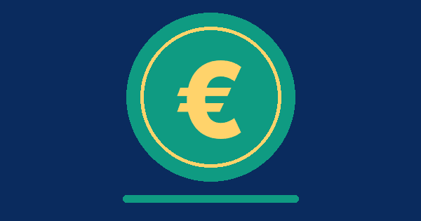 Moneda con símbolo del euro que ilustra la guía de los derechos laborales más importantes